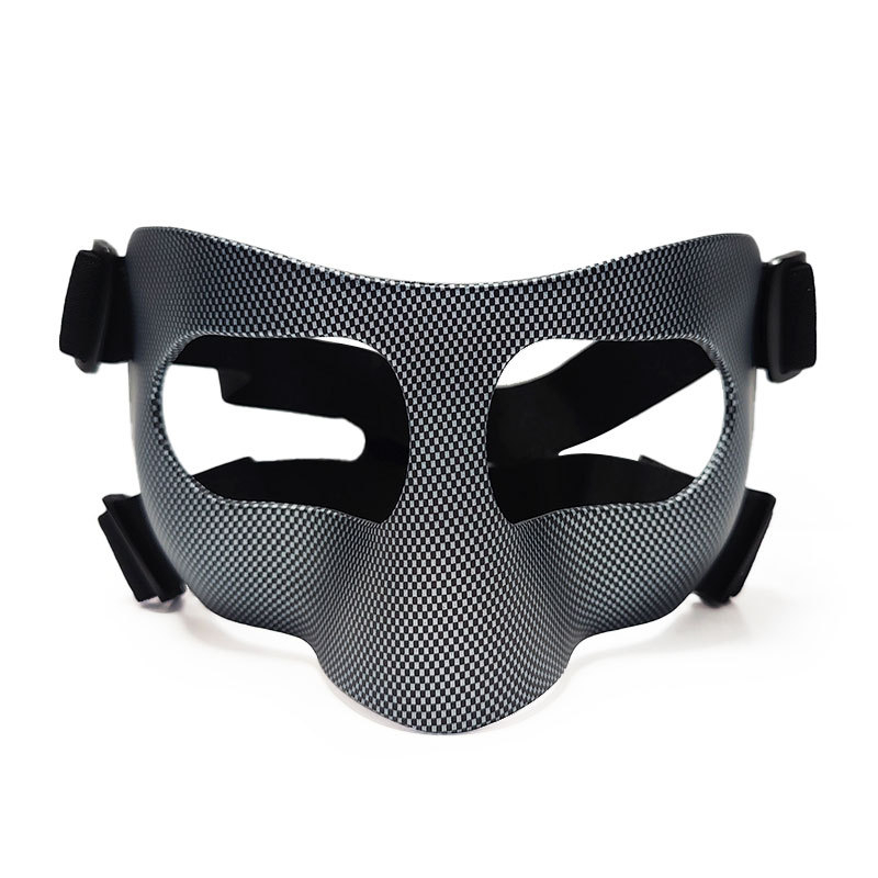 JIANNA kosárlabda arcmaszk orrsérülés elleni védelem PC anyagból, felnőtteknek; kosárlabda védelem; csomagolás 100 darab