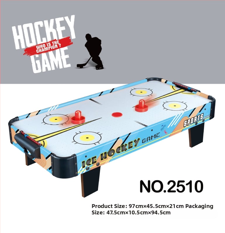 Gyerekeknek szóló asztali hokis játék — oktató jellegű, fa anyagú, két játékos, fejleszti a kéz-szem koordinációját, interaktív játék
