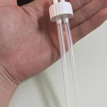 WC adapter habvédővel – univerzális sapka és dupla cső védő, CE tanúsítvány