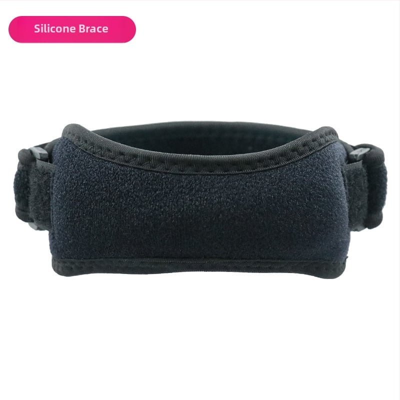 Térdortézis patellával futáshoz és edzéshez, poliészter anyagból, felnőtteknek, kültéri sportokra alkalmas