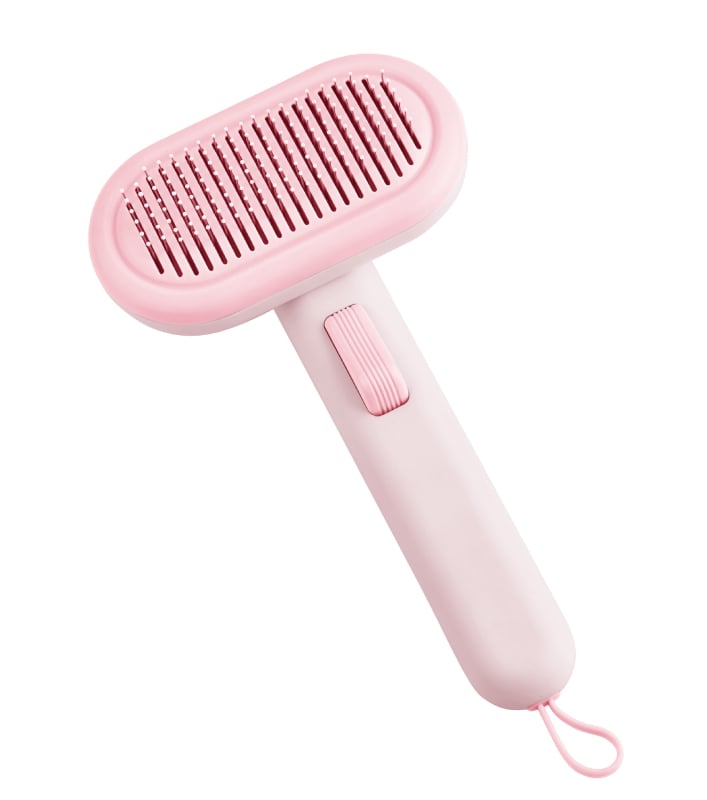 Állati szőrzetápoló eszköz — ABS + rozsdamentes acél; automata fésülés macskák és kutyák számára; lebegő szőrszálak eltávolítása