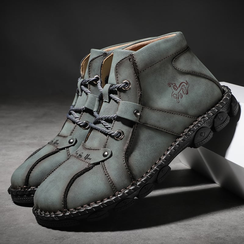 Martin csizma magas szárú platformos – PU felsőrész, gumírozott talp, kerek orr, alacsony sarok 1–3 cm, téli férfi bakancs