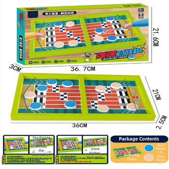 Kétfős asztali társasjáték gyerekeknek – interaktív oktatív játék futballpálya és kilövő mechanizmussal