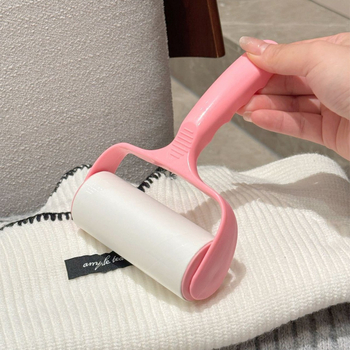 Ruhaszálhúzó görgő cserélhető ragasztópapírral maggal, műanyag testtel, modern minimalista stílus