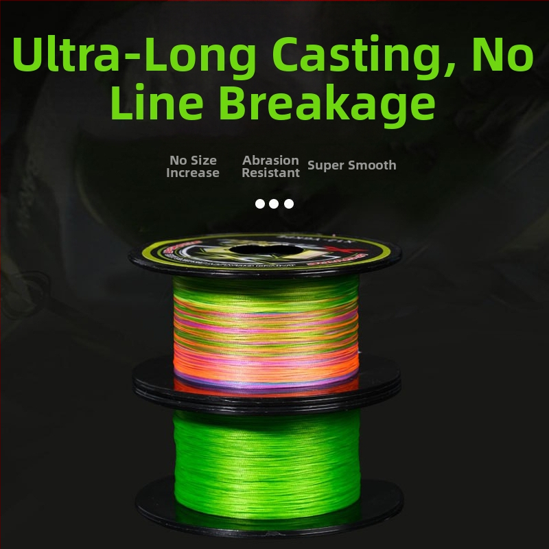 Hlavná rybárska šnúra — PE materiál, vysoká pevnosť, balenie 100 kusov, značka Sichuan diaoweng