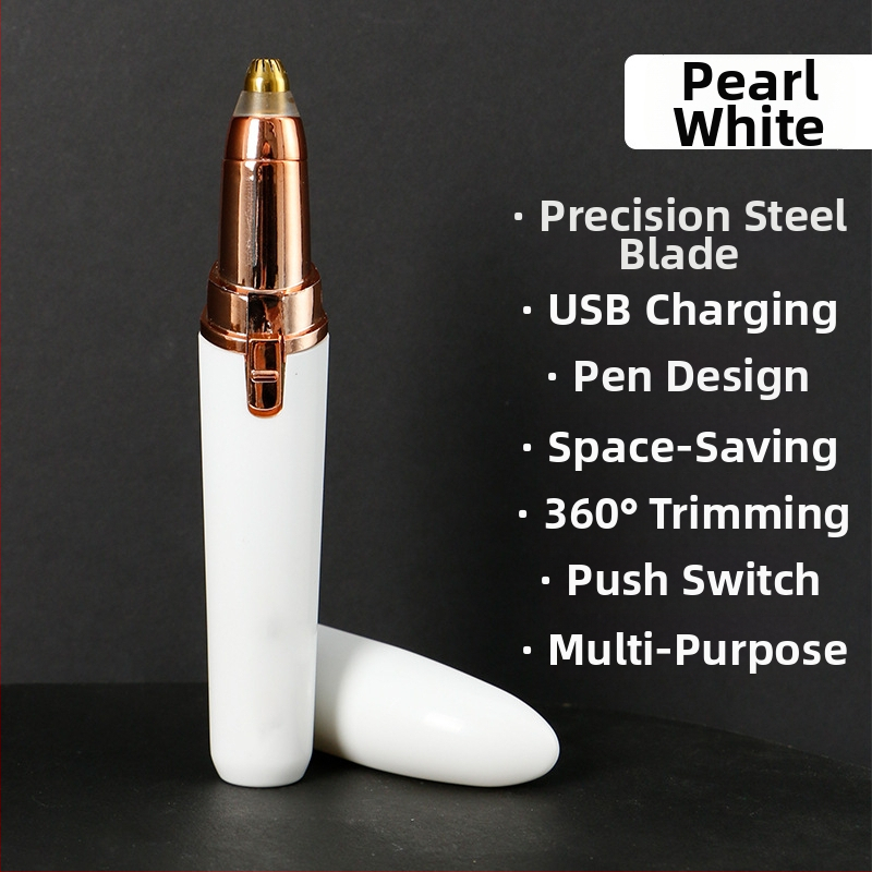 Elektrický zastrihávač obočia – telo z ABS, USB napájanie, umývateľný, tvarovanie obočia