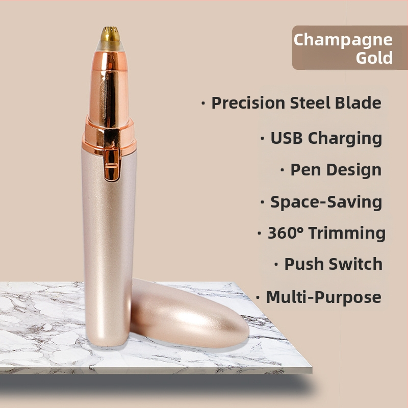 Elektrický zastrihávač obočia – telo z ABS, USB napájanie, umývateľný, tvarovanie obočia