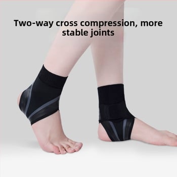 Bokaortézis elasztikus kompresszióval, poliészter rostból, futáshoz, kerékpározáshoz, kosárlabdához és röplabdához