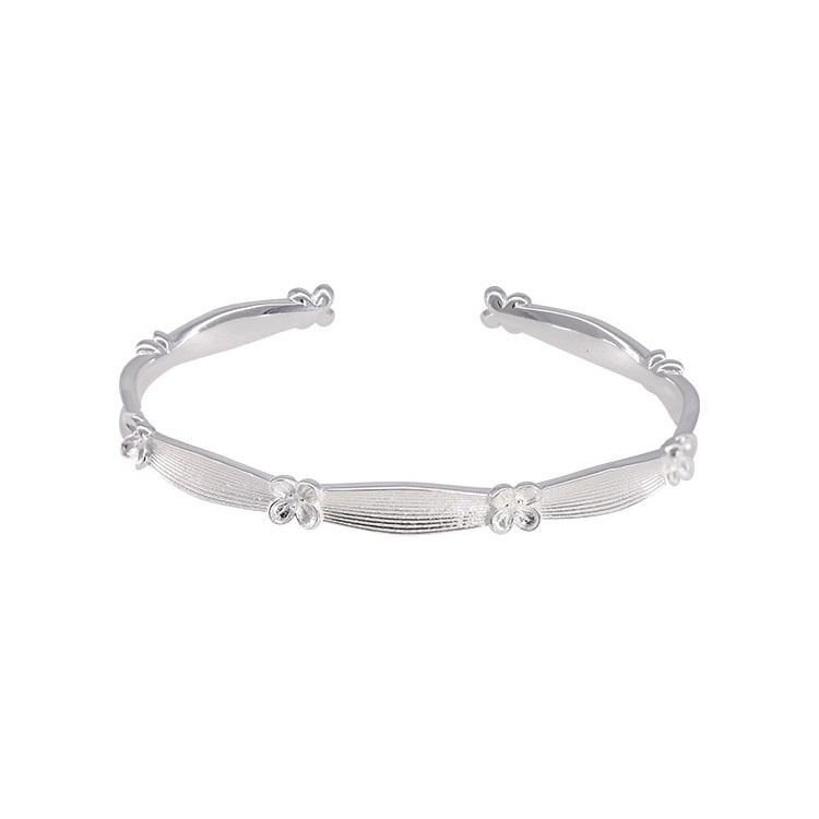 Női Osmanthus virágos karkötő, fém bevonattal, galvanizált, retro stílusú kéz ékszer