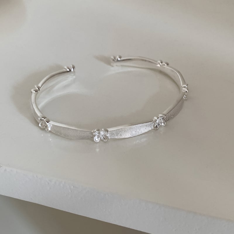 Női Osmanthus virágos karkötő, fém bevonattal, galvanizált, retro stílusú kéz ékszer