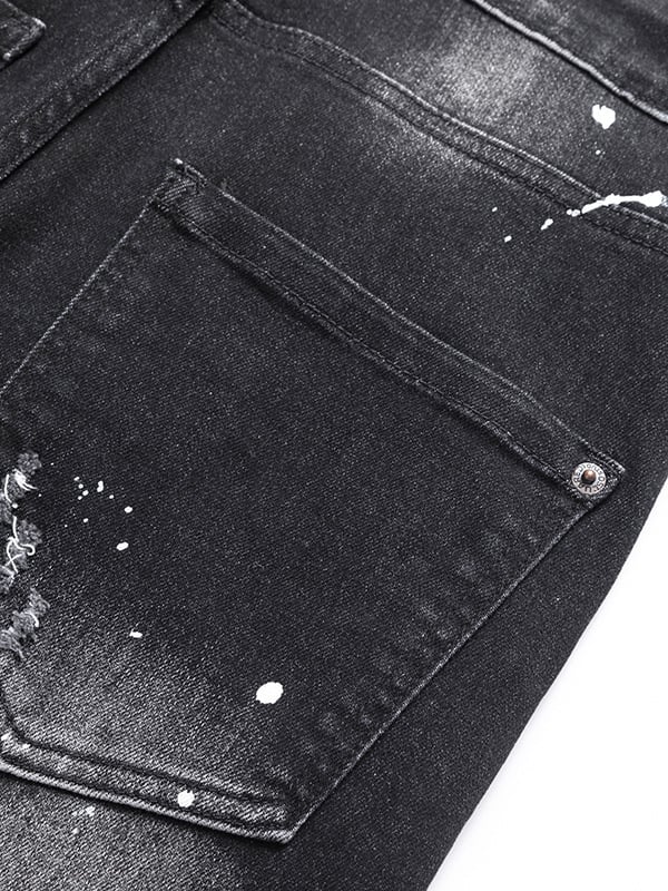 Patchworkos farmernadrág, karcsúsított fazon, középmagas derekú, cipzáras záródás, enyhe elasztikusság