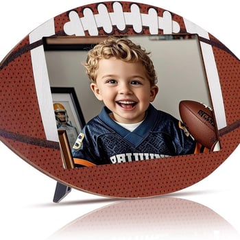 Fából készült baseball témájú sportfotókeret asztali dekorációhoz, otthonra vagy irodába