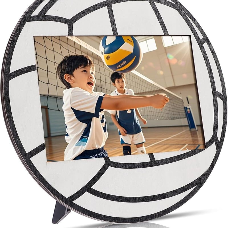 Fából készült baseball témájú sportfotókeret asztali dekorációhoz, otthonra vagy irodába