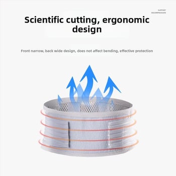 Keskeny, légáteresztő deréköv acéllemez-támogatással és mágneses fűtéssel a dekompresszióhoz – univerzális derékvédő poliészter rostból