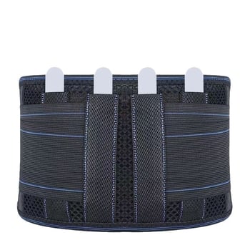 Keskeny, légáteresztő deréköv acéllemez-támogatással és mágneses fűtéssel a dekompresszióhoz – univerzális derékvédő poliészter rostból