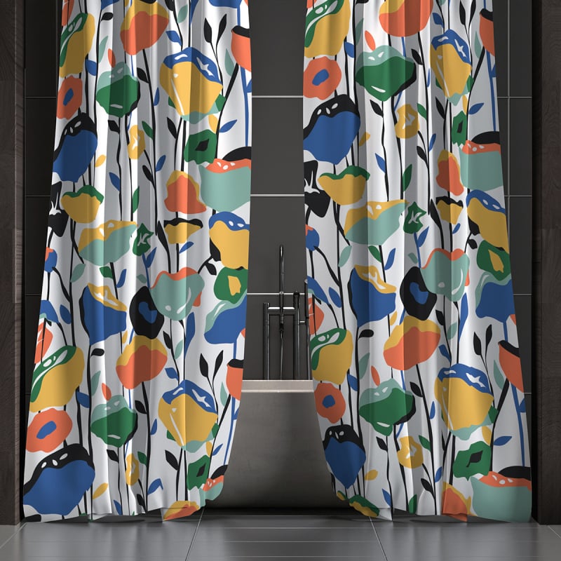 Aotai zuhanyfüggöny – vízálló, modern minimalista stílus, több minta, anyag Chun Yongfang