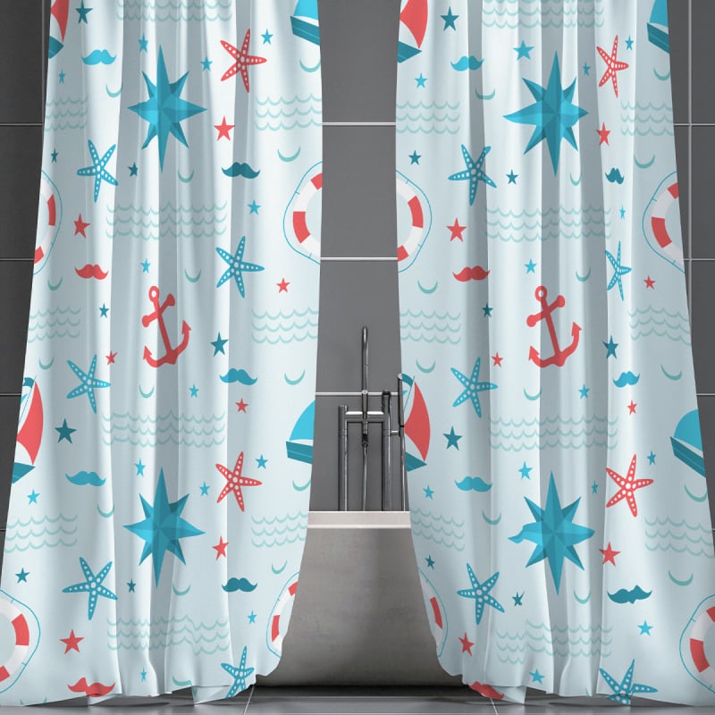 Aotai zuhanyfüggöny – vízálló, modern minimalista stílus, több minta, anyag Chun Yongfang