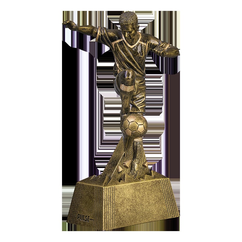 Gyanta karakter-szobor futball- és kosárlabda figurákkal asztali díszítéshez – kreatív dekoráció, ajándék