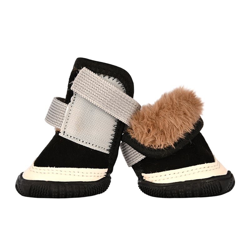 Kutyacipő kutyáknak | Csúszásmentes, Melegen tart, Kopásálló | Anyag: suede; Célközönség: kutyák; Funkciók: csúszásgátló, melegen tart, kopásálló