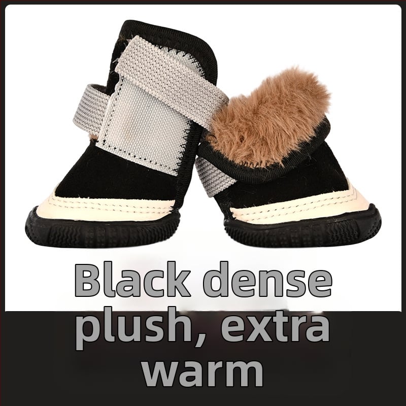 Kutyacipő kutyáknak | Csúszásmentes, Melegen tart, Kopásálló | Anyag: suede; Célközönség: kutyák; Funkciók: csúszásgátló, melegen tart, kopásálló