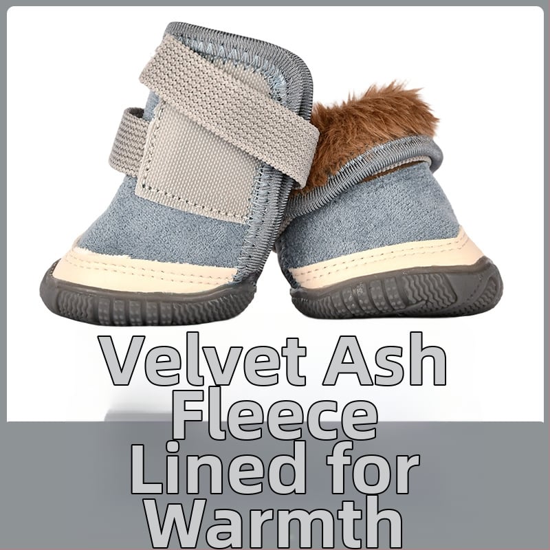 Kutyacipő kutyáknak | Csúszásmentes, Melegen tart, Kopásálló | Anyag: suede; Célközönség: kutyák; Funkciók: csúszásgátló, melegen tart, kopásálló