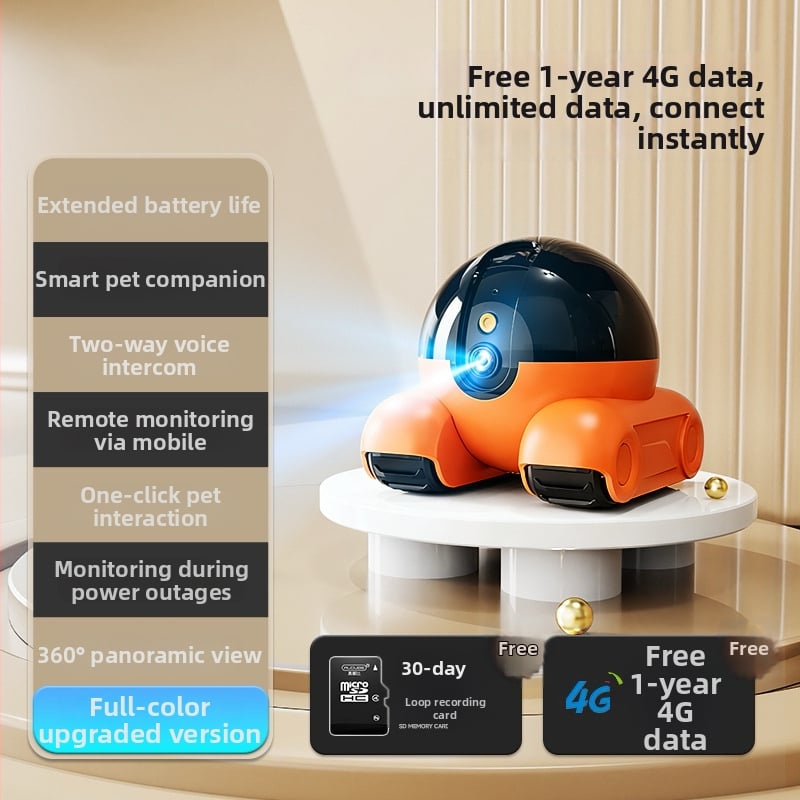 Okos kamera, 3MP/2K felbontás, beltéri használat, 5V tápellátás, IR tartomány 30m, riasztási funkció