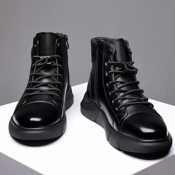 Martin bakancsok férfiaknak — magas szárú bőrcsizma, két réteg marhabőr a felső részen; gumitalp; PU belső; textil talpbetét; casual stílus