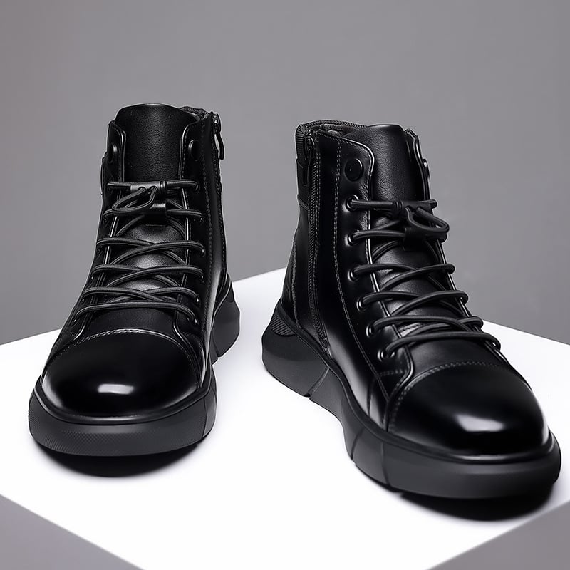 Martin bakancsok férfiaknak — magas szárú bőrcsizma, két réteg marhabőr a felső részen; gumitalp; PU belső; textil talpbetét; casual stílus