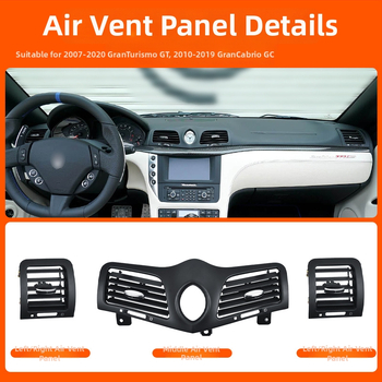 Maserati légkondi kivezető maszk a műszerfalhoz és a középső konzolhoz - ABS, modell M139/M145, snap-on rögzítés