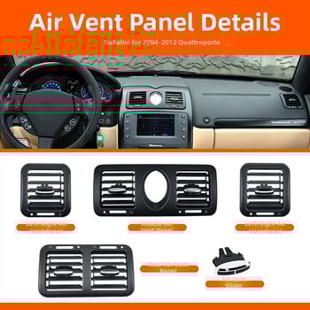 Maserati légkondi kivezető maszk a műszerfalhoz és a középső konzolhoz - ABS, modell M139/M145, snap-on rögzítés