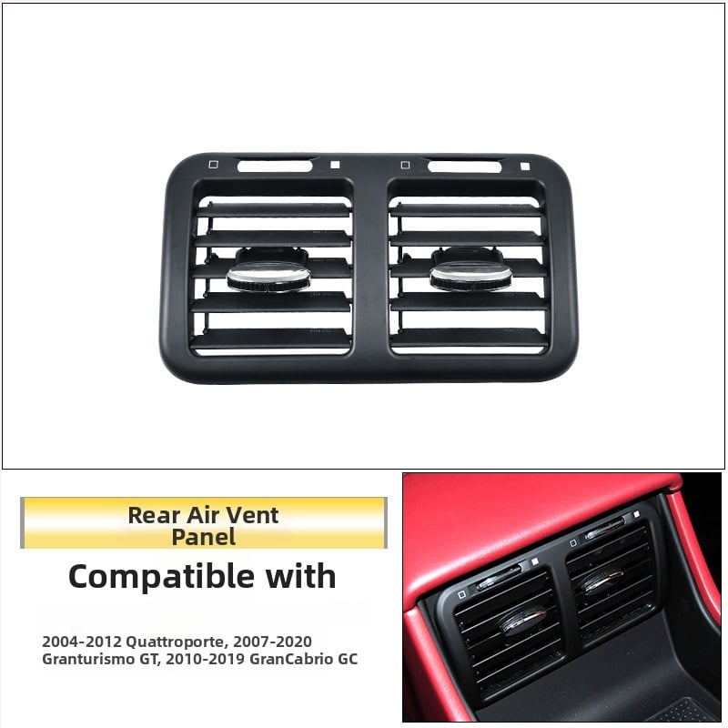 Maserati légkondi kivezető maszk a műszerfalhoz és a középső konzolhoz - ABS, modell M139/M145, snap-on rögzítés