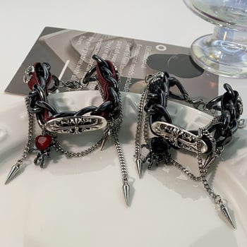 Milk Jewelry karkötő ötvözet üveg, elektroplating, geometriai dizájn, uniszex.