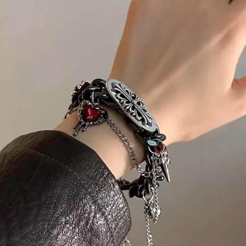 Milk Jewelry karkötő ötvözet üveg, elektroplating, geometriai dizájn, uniszex.