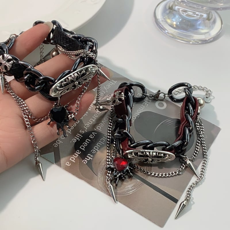 Milk Jewelry karkötő ötvözet üveg, elektroplating, geometriai dizájn, uniszex.