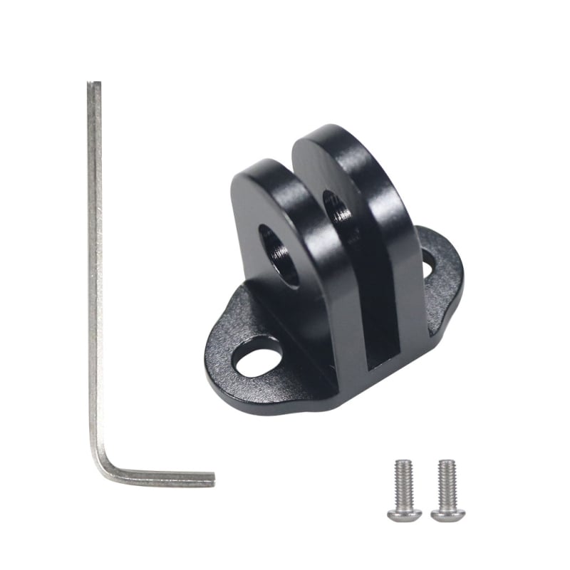 Fiksni nosač za metalni okvir kućnog kaveza, kompatibilan s GoPro i DJI akcijskim kamerama; razmak rupa 15–24 mm; aluminijska legura