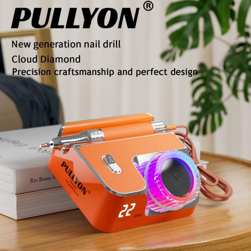 PUULYON επαγγελματικό επαναφορτιζόμενο ηλεκτρικό τριβείο νυχιών, φορητό, από ανοξείδωτο ατσάλι και ABS
