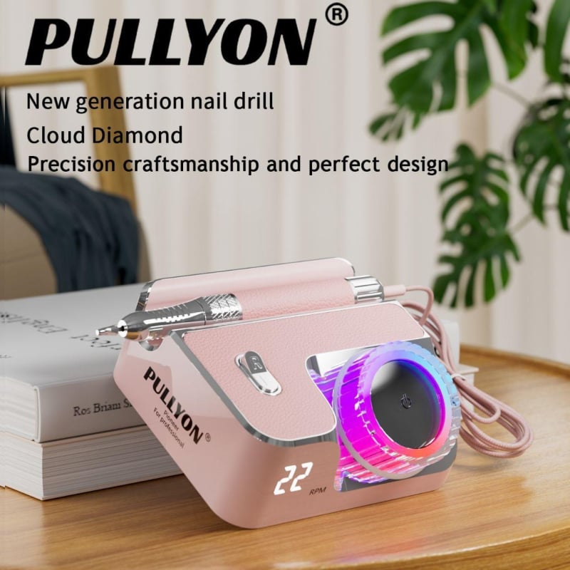 PUULYON επαγγελματικό επαναφορτιζόμενο ηλεκτρικό τριβείο νυχιών, φορητό, από ανοξείδωτο ατσάλι και ABS