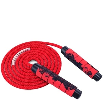 Pamutból készült vezeték nélküli ugrókötél felnőttek és gyerekek számára — edzés és zsírégetés