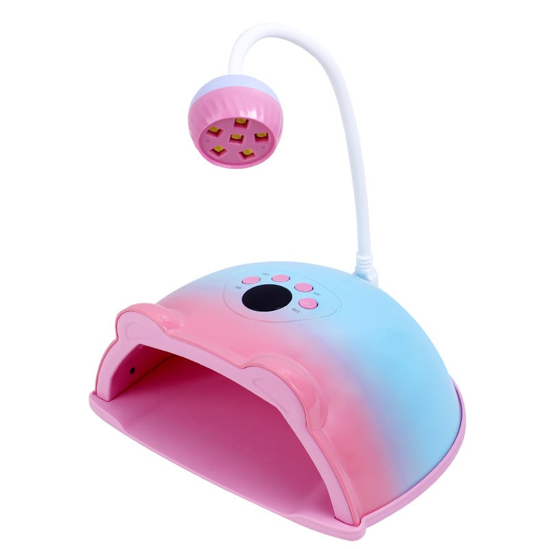 HS-887 Kétfunkciós manikűr készülék fototerápiás és keményítő lámpával, forgatható asztali körömszárító