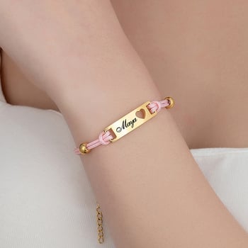 Rozsdamentes acél karkötő, uniszex geometriai kialakítás, testreszabható gravírozás