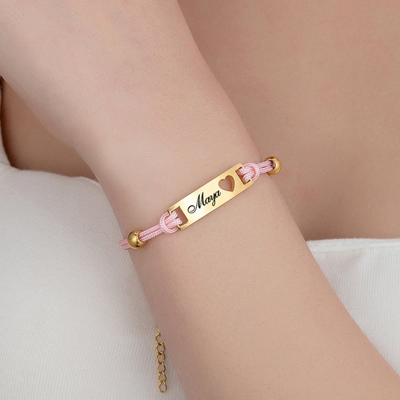 Rozsdamentes acél karkötő, uniszex geometriai kialakítás, testreszabható gravírozás