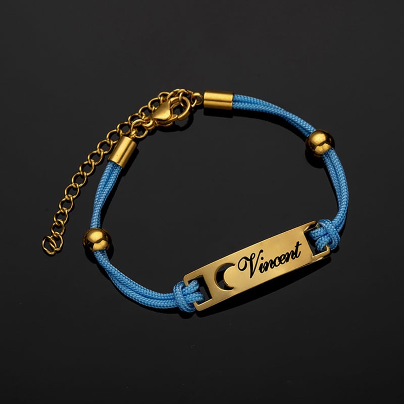 Rozsdamentes acél karkötő, uniszex geometriai kialakítás, testreszabható gravírozás