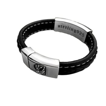 Karkötő kereszt mintázattal, fehér réz, elektroplakálás, retro, uniszex