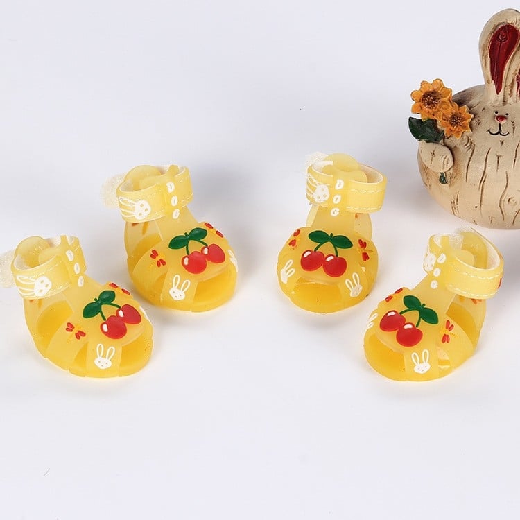 Kutyacipők szilikonból - dekoratív, csúszásgátló, kopásálló; Anyag: Szilikon