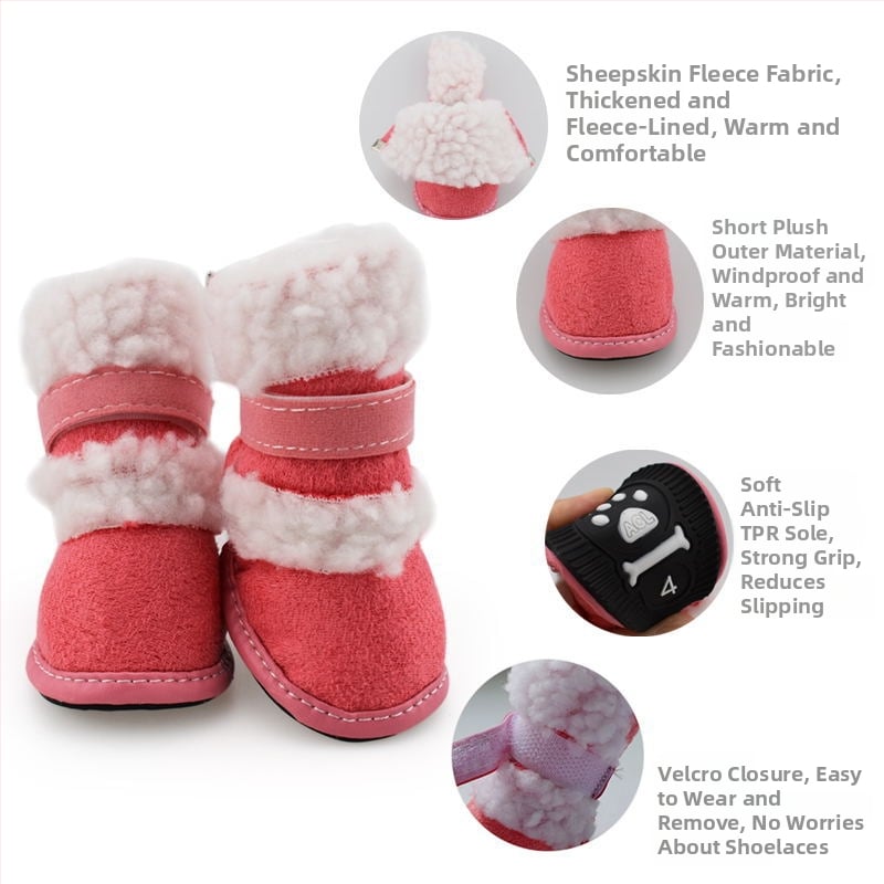 Petrich Kutyacipő — Báránygyapjú, Csúszásmentes, Melegen Tartja, Szabadidős Stílus, Univerzális Méret
