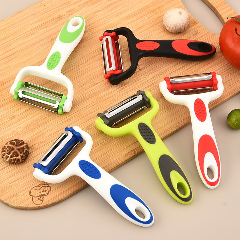 3 az 1-ben hámozó-reszelő forgó funkcióval gyümölcsök és zöldségek számára, PP/PE/420J2