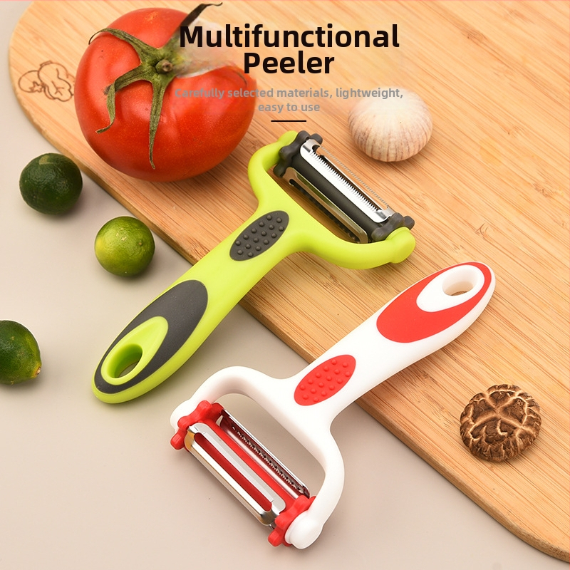 3 v 1 ošúpač a strúhač s otočnou funkciou pre ovocie a zeleninu, PP/PE/420J2