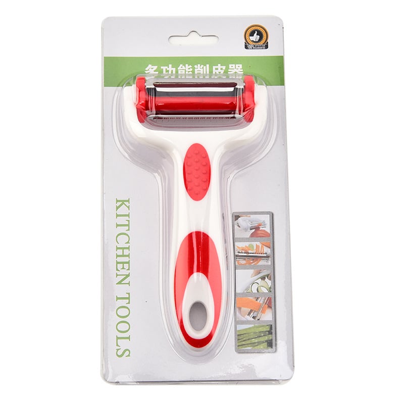 3 az 1-ben hámozó-reszelő forgó funkcióval gyümölcsök és zöldségek számára, PP/PE/420J2