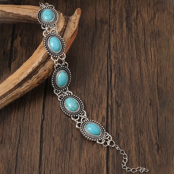 Geometriai alakú ötvözet karkötő, elektroplakáció, retro stílus, nyár 2024