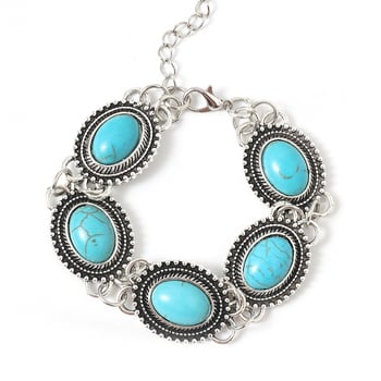 Geometriai alakú ötvözet karkötő, elektroplakáció, retro stílus, nyár 2024